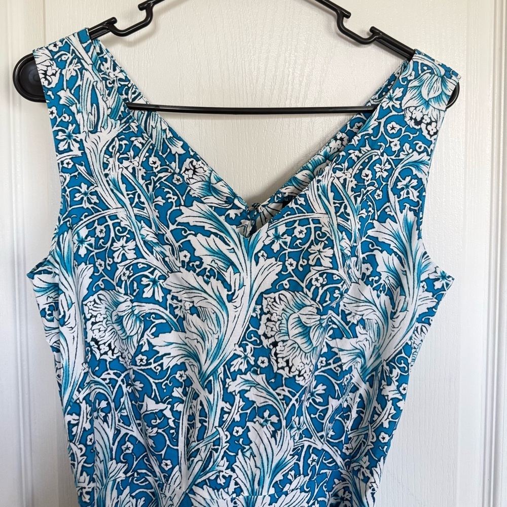 SAMANTHA SUNG Amanda Blue Floral Dress - Picture 6 of 10